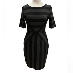 Anthropologie Maeve Geoplane Striped Pencil Dress - 12